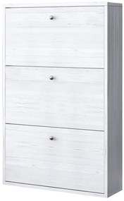 Scarpiera 3 ante L 73 x H 110 x P 15 cm 9 paia, grigio