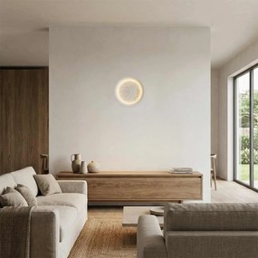 Lampada LED da incasso 85W Effetto Luna 30x30 cm in Gesso