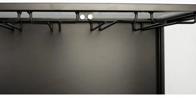 Portabottiglie nero in legno di abete per 10 bottiglie, 52x103 cm Rob - White Label