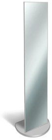 Specchio rettangolare grigio 40 x 160 cm