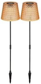 Globo 36635-2A - SET 2x Lampada LED solare SOLAR LED/0,06W/3V IP44 arancione