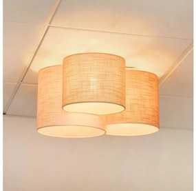 Brilagi - Plafoniera SNAKE 3xE27/15W/230V grigio/crema