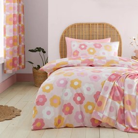 Biancheria da letto singola per bambini 135x200 cm Retro Daisy - Catherine Lansfield
