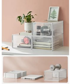 Scaffale modulare con scomparti BOXIFY bianco