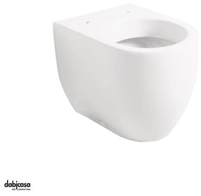 Kerasan "Flo 56" Wc Da Terra Filo Parete Bianco Lucido