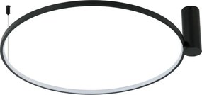 Plafoniera LED RING S LED/50W/230V 3000/4000/6000K Ø 90 cm nera