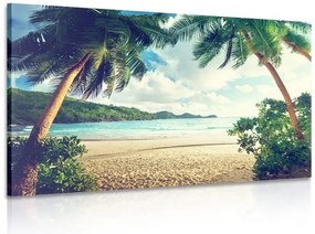 Quadro su tela – Tramonto sull'isola delle Seychelles