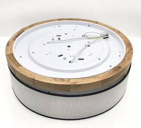 Brilagi - LED Plafoniera BELLADONNA 3xE27/15W/230V diametro 50 cm bianco/quercia