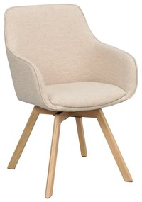 Set di sedie da pranzo beige in imbottito 2 pz Alison – Rowico