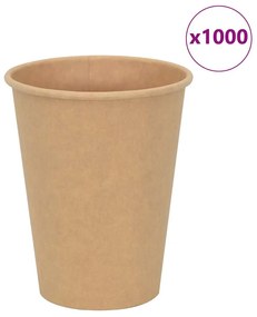 Bicchieri Da Caffè İn Carta 1000 Pz 12oz 300ml Marrone /