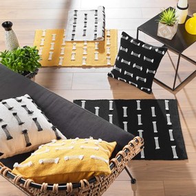Tappeto lavabile giallo 50x80 cm Juline - douceur d'intérieur