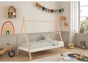 Letto per bambini in legno di pino bianco/naturale 90x200 cm Trufa - Marckeric