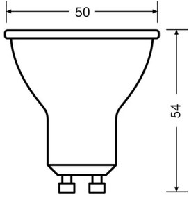 SET 3x Lampadina LED PAR16 GU10/6,9W/230V 2700K 36° - Osram
