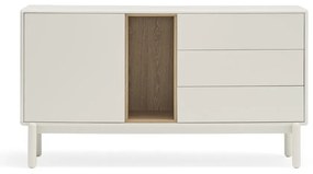 Cassettiera color crema 140x76x40 cm Corvo – Teulat