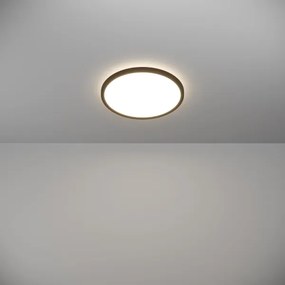 Eglo 901438-Plafoniera LED da esterno ROVITO 13,9W/230V diametro 30 cm IP44 nero
