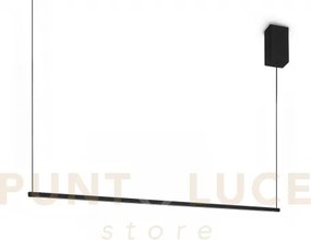 Essence sospensione square led 3000k 19w 2250lm nera 115cm