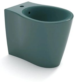 Bidet filomuro SOFT OLYMPIA CERAMICA L 36 x H 42 x P 55 cm Verde lucido