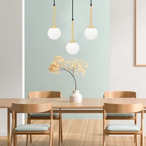 Lampadario a sospensione con filo PARMA 3xE14/40W/230V nero