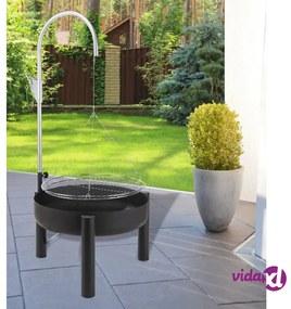 HI Braciere con Griglia in Acciaio Inox 50 cm