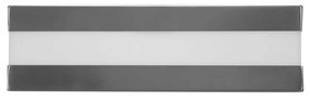 Plafoniera Quadrata in Acciaio Inossidabile 2 basi E27 28x28cm IP54