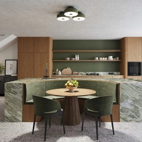 Plafoniera verde Blacko – Sollux