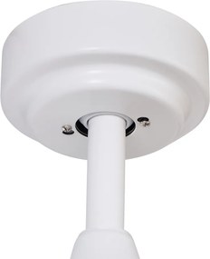 Ventilatore da soffitto smart bianco con stampa legno 132 cm con LED dimmerabile con telecomando - Joly