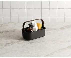 Organizer da bagno nero in plastica riciclata Bellwood - Umbra