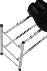 Scarpiera argentata in metallo allungabile – Premier Housewares