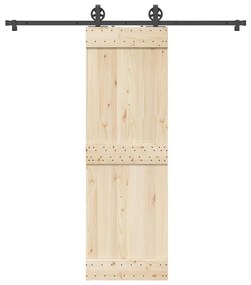 Kit Di Binari Per Porte Scorrevoli 200 Cm Acciaio Nero /