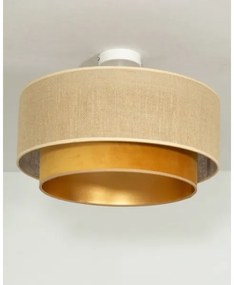 Lampadario da soffitto SARTA 1xE27/60W/230V rame/iuta