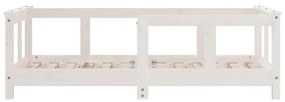 Giroletto per bambini bianco 70x140cm in legno massello di pino