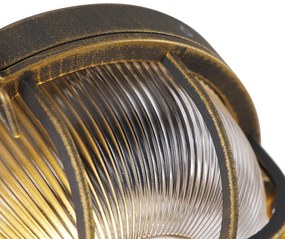 Lampada da parete e soffitto oro/ottone rotonda IP44 - Noutica