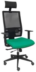 Sedia Ufficio con Poggiatesta PC B10CRPC Verde Smeraldo