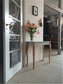 Consolle grigio scuro Tavolino da toilette 105 x 74 cm - Ragaba