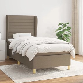 Giroletto A Molle Con Materasso Tortora 100x200 Cm İn Tessuto /