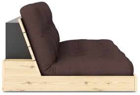 Divano letto marrone scuro 196 cm Base - Karup Design