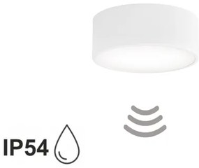 Plafoniera da bagno con sensore CLEO 1xE27/24W/230V Ø 20 cm IP54 bianca