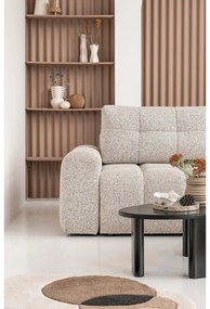 Divano angolare componibile beige allungabile/con contenitore (con penisola a destra) Lulu – Miuform