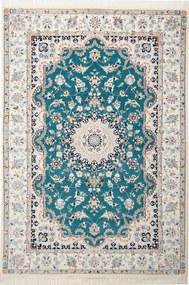 Nain Tappeto 180x130 Verde (Iran) Annodato A Mano