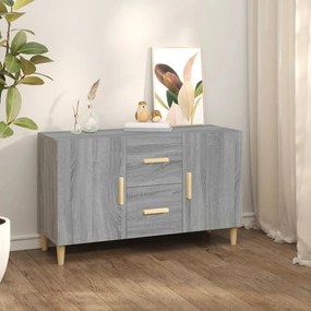 Credenza Grigio Sonoma 100x36x60 Cm İn Legno Multistrato /