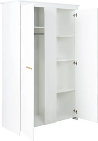 Armadio per bambini bianco 119x190x52 cm Anton – Roba