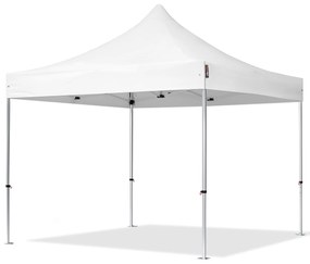 TOOLPORT 3x3m gazebo pieghevole PES, PROFESSIONAL alluminio, bianco - (600133)