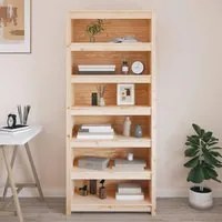 Libreria 80x35x183 cm in Legno Massello di Pino cod mxl 18156