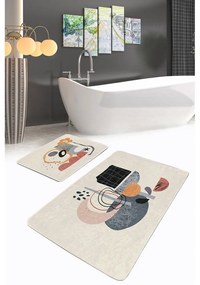 Set di tappetini per il bagno in velluto beige 2 pz 60x100 cm – Mila Home