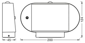 Ledvance ENDURA STYLE LED 4W 3,7V IP44 lampada solare da parete con sensore