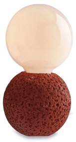 Lampada Da Tavolo Contemporanea Brisbane Cemento Cotto 1 Luce E27