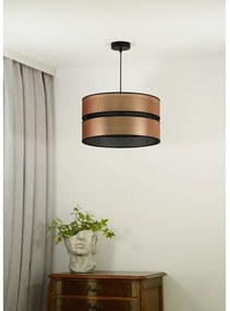 Duolla - Lampadario a sospensione con filo COPPER SHINY 1xE27/15W/230V diametro 40 cm rame/nero