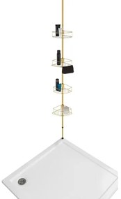 WENKO 24569100-Mensola angolare DOLCEDO 31x275 cm dorata