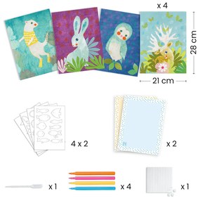 Gioco d'arte con la carta - animali della foresta