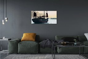 Quadro su tela Ship Sea City of Heaven 100x50 cm